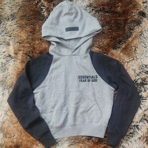 Fear of God Kids Essentials raglan sleeve hoodie size 6-7